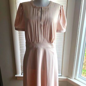 Pale Pink Pleated Bodice Dress by Gal Meets Glam in US Size 12